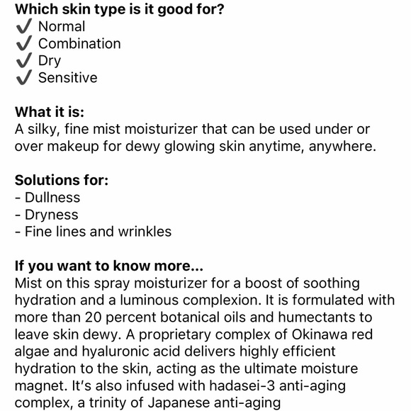 ONLY 1! Tatcha Luminous Dewy Skin Mist Mini 🌫️ NEW - Picture 3 of 3